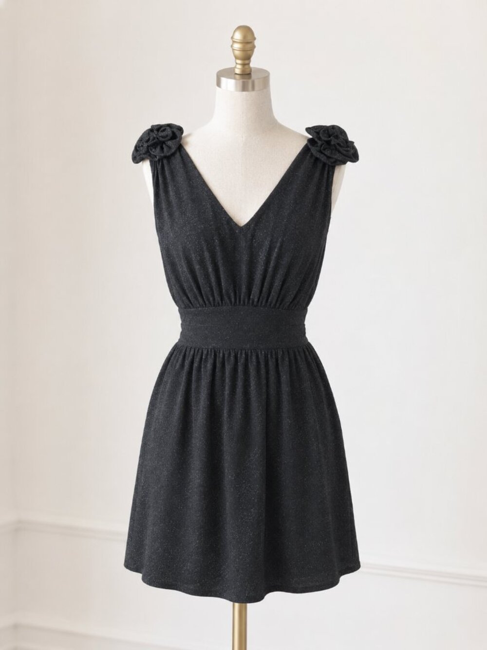 NEW NWT Miss Me MMCouture LBD Holiday Event Party Dress Black Sparkle Size Large
